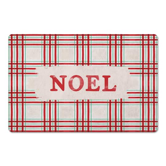 Noel Plaid Floor Mat